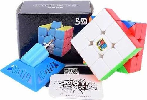 Cubo Mágico 3x3x3 Meilong M Magnético Profissional Cor Da Estrutura Stikerless
