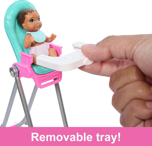 Boneca Barbie Skipper Babá Com Bebê Color Change - Mattel