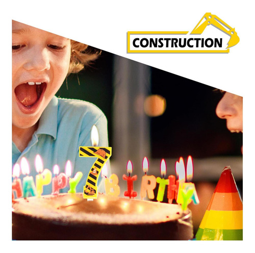 Velas De Número De Cumpleaños De Construcción, Velas De Para