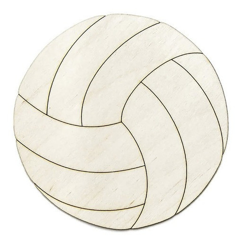 Formitas Formas Madera Mdf Pelota Voley Deportes  X100