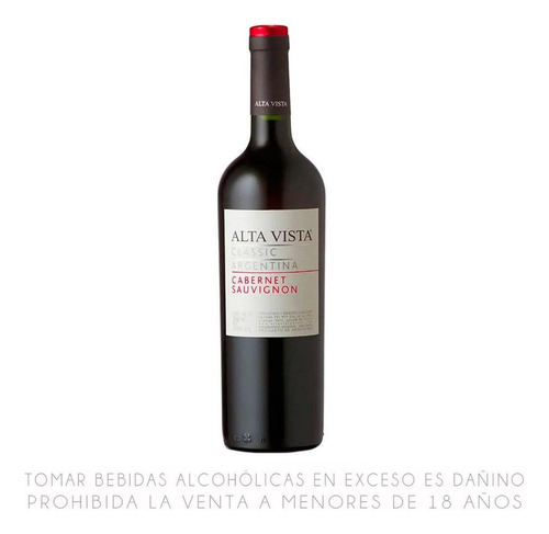 Pack De 2 Vino Tinto Alta Vista Classic Malbec 750 Ml