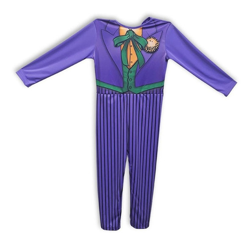 Disfraz Joker Guazon Batman Talle 1 (s) 3/4 Años Violeta 