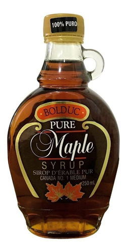 Xarope De Bordo 100% Puro Maple Syrup Canada Bolduc 250ml