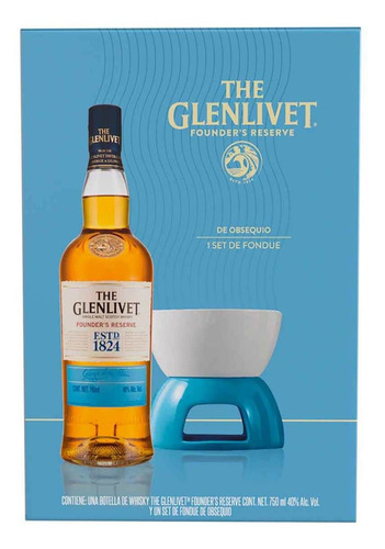 Whisky The Glenlivet Founders Reserve 750ml Más Set Found