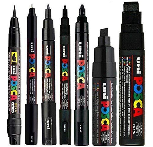 Mixed Marker Pack - 7 Marcadores De Pintura Varios Tama...