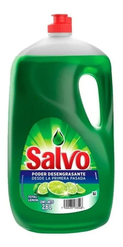 Lavatrastes Líquido Salvo Total Limón 2.6 Litros