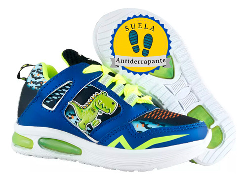 Tenis Trex Dino Parque Jurásico Niño Arco Ortopédico 453-ran