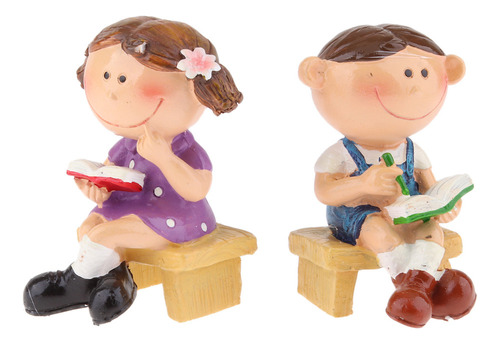 Estatuas De Pareja Linda Maceta Bonsai Adornos Accesorio De