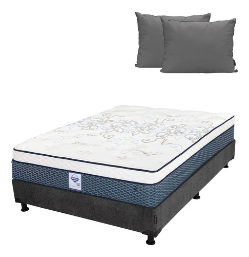 Colchon Queen Size Spring Air Cantabria + Box + 2 Pack