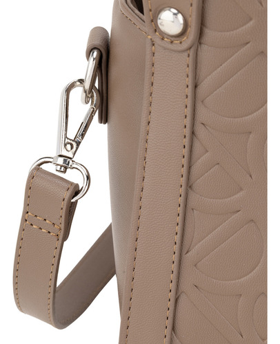 Bolsa Satchel Cloe Linil Grande Color Marrón