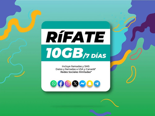 Esim Virtual Recargable Pillofon Rifate 10gb Envio Digital