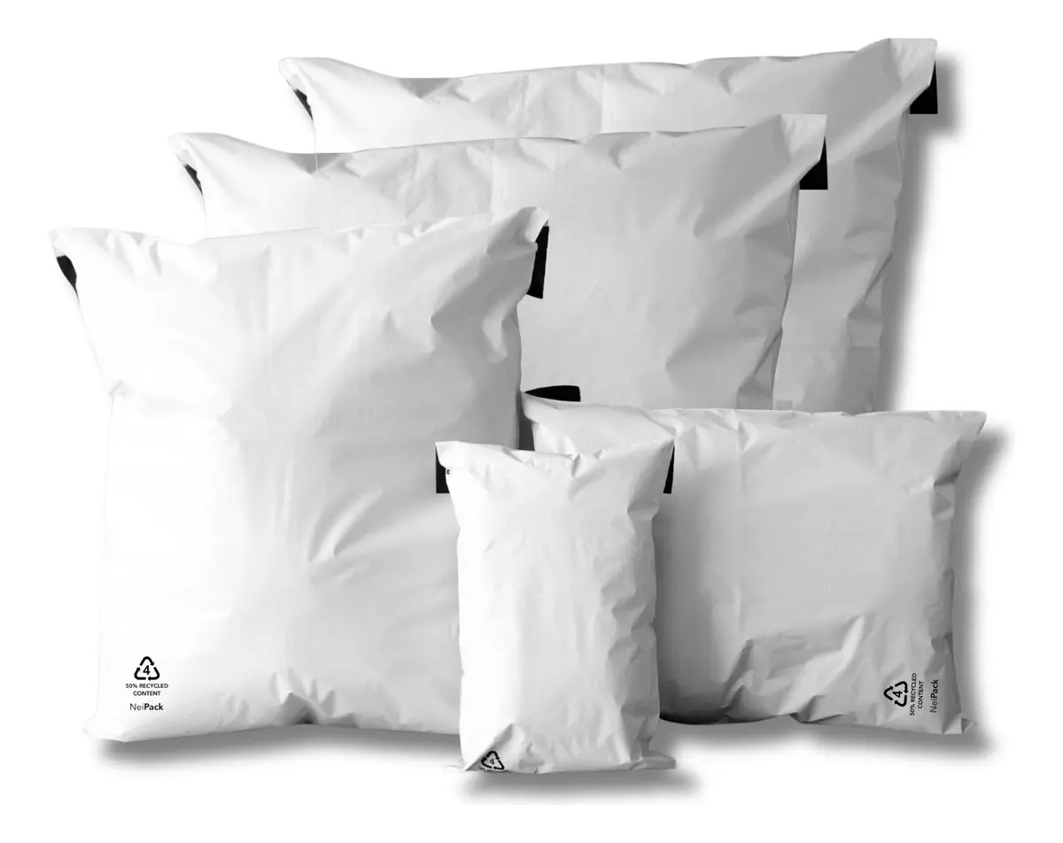 100 Bolsas Sobres Paqueteria Ecommerce 30x40cm Neipack Color Blanco