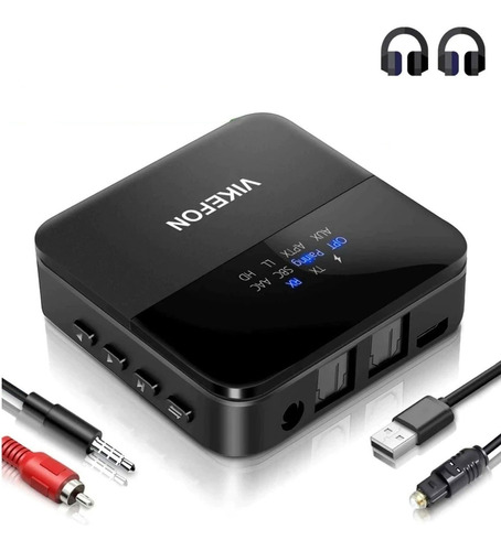 Adaptador Transmisor Receptor Bluetooth Conversor Optico Rca