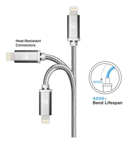 Cable Lightning Para Cargador De iPhone Lax - Cable Usb
