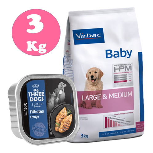 Virbac Hpm Baby(cachorro) Large & Medium 3 Kg + Regalo