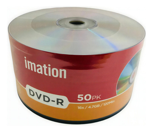 Dvd Dvd-r Imation 16x 4.7gb 120min 50 Piezas Facturado