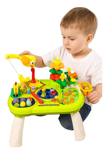 Mesa Infantil Multifuncional Aprendizaje 9 Juegos Bebé S
