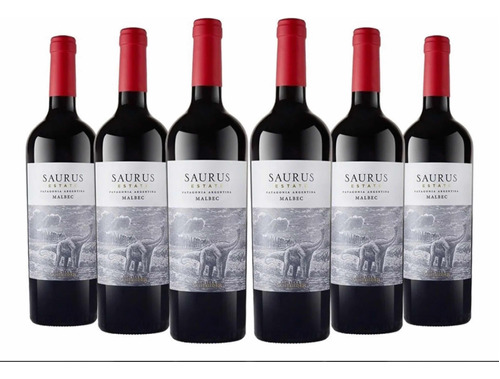 Vino Saurus Estate Malbec Caja X6 750ml Familia Schroeder