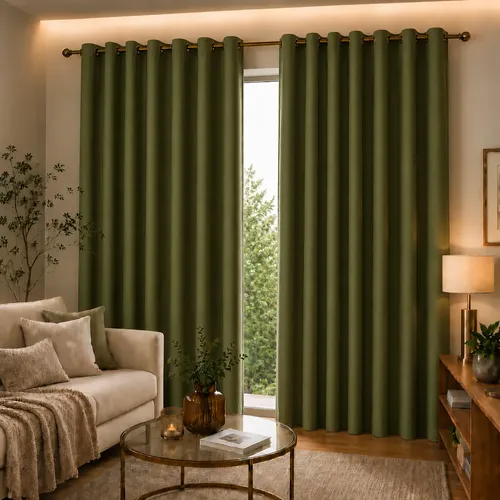 Cortina Oxford 3x2,50 Alta Qualidade Sala Quarto Verde