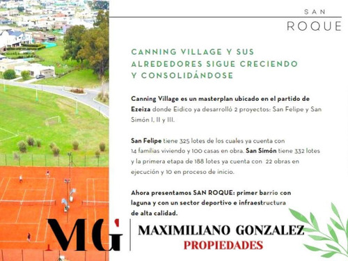 Imagen 3 de 7 de Lote En Venta Barrio San Roque , Canning Village