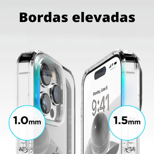 Funda Space Collection Premium para iPhone 16 Pro Max, transparente