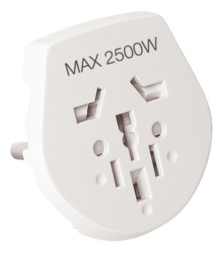 Adaptador De Corriente Universal A Schuko | Blanco Vivion