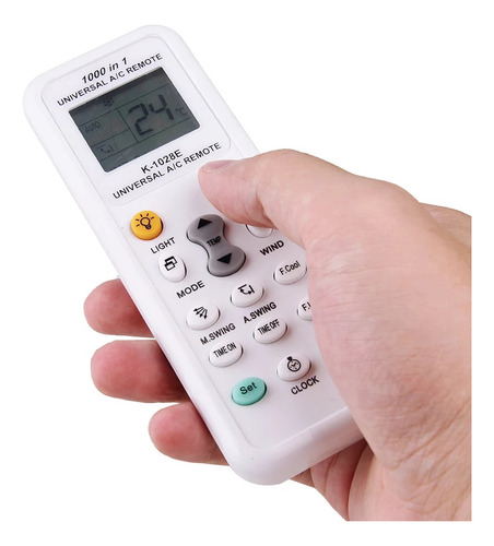 Control Remoto Universal Para Aire Acondicionado K-1028e Color Blanco