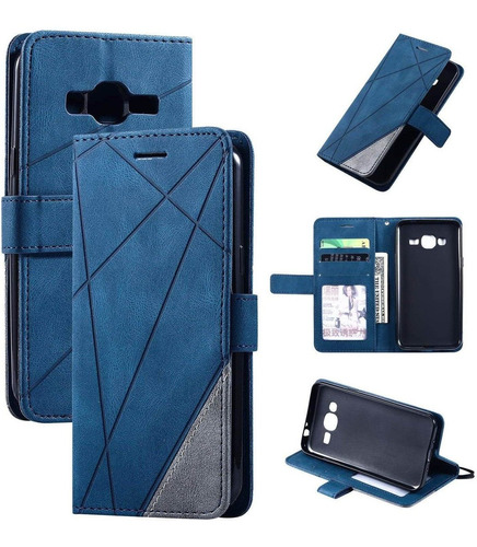 Funda De Piel Sintetica Para Samsung Galaxy J3 V 2016 Sm