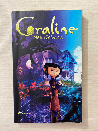 Coraline Libro, Autor Neil Gaiman, Editorial Salamandra (Usado)