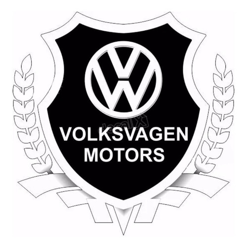 Adesivo Volkswagen Motors Resinado Res08