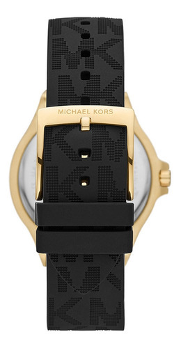 Reloj Michael Kors MK7281/2pn para mujer, color de la correa: negro, color del bisel: dorado, color de fondo: negro