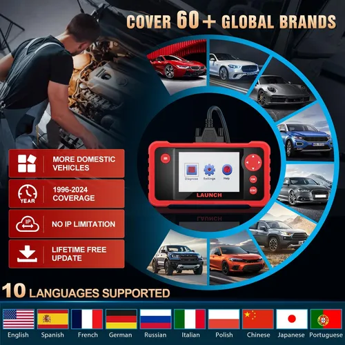 Scan Tool Launch Crp123 V2.0 Plus Elite 2024 All System