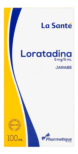 Loratadina Jarabe 100 Ml La Sante