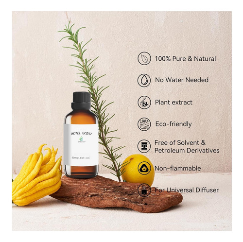 Servenity Meadows Scent Oil Esencial, Aceite De Difusor Del