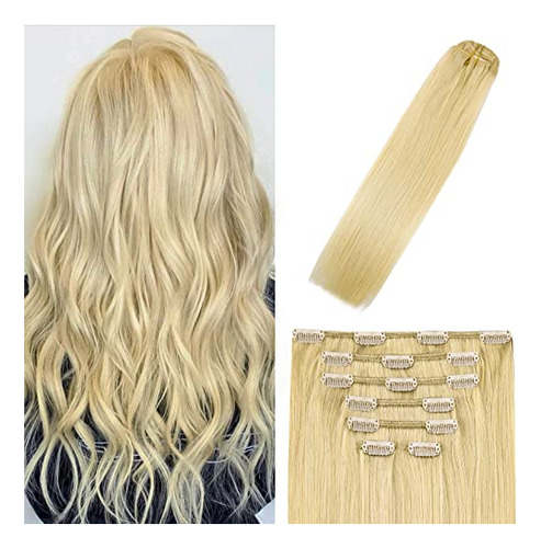 Clip En Extensiones De Pelo Rubia Blanqueada 945cd