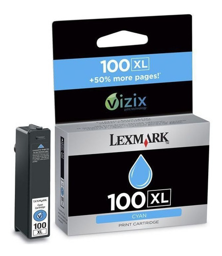 Cartucho De Tinta Lexmark 100xl 14n1069 Ciano 14744