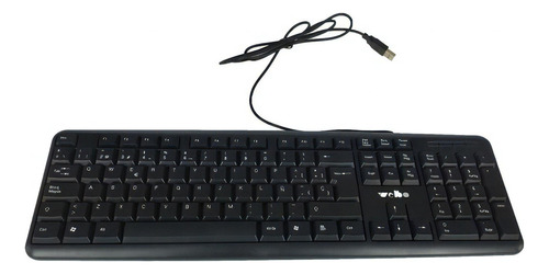 Teclado Weibo FC-530 QWERTY inglés US color negro