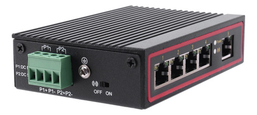 Conmutador De Escritorio Ethernet Rj45 10/100m De 5 Puertos,