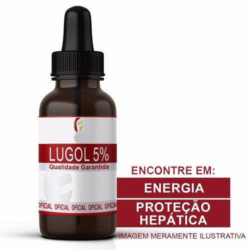 Lugol Genuíno Forte 30ml  5% Grátis Um Conta Gotas !!