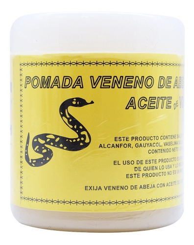 Pomada Veneno De Abeja Y Aceite De Vibora 120 G-yerbo Vital
