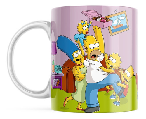 Taza Cerámica Los Simpsons Familia La Mejor Calidad Regalo