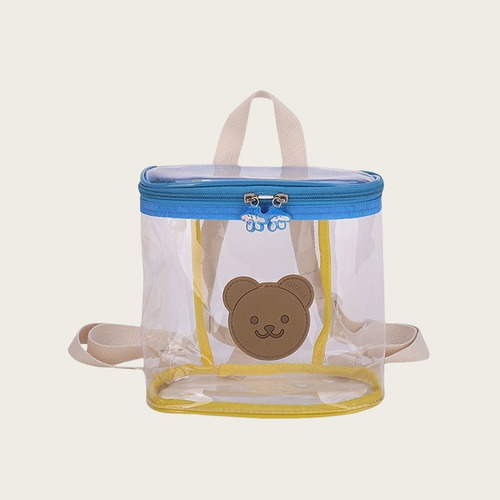 Mochila Impermeable Transparente Con Dibujos Animados De Conejos Para Niños
