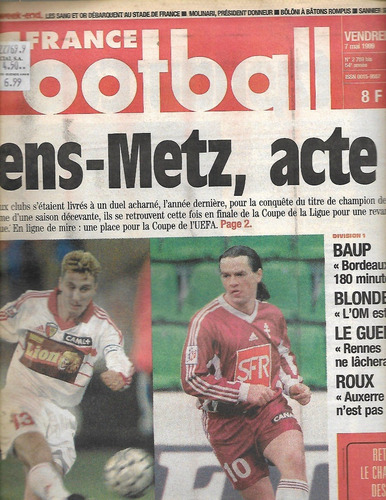 Revista - France Football -  De Coleccion  - 11 - 6 - 99