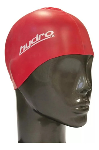 Hydro Silicona Junior Color Rojo Gorra de Natación Lisa Niños