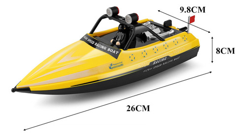 Rc Boat 2,4 Ghz Control Remoto Lancha A Reacción 16 Km/h