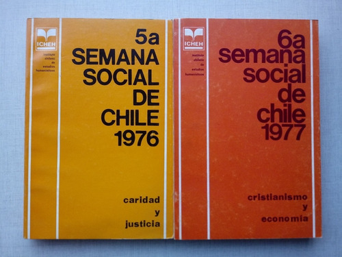 Semana Social De Chile 5 Y 6 1976-1977 Icheh Estudios Humaní