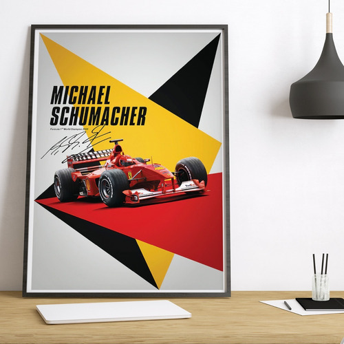 Vinilo Decorativo 30x45cm Poster  Michael Schumacher 04
