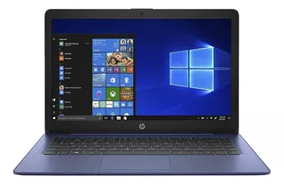 Laptop HP Stream 14-CB171WM azul 14", Intel Celeron N4000 4GB de RAM 64GB SSD, Intel HD Graphics 600 1366x768px Windows 10 Home