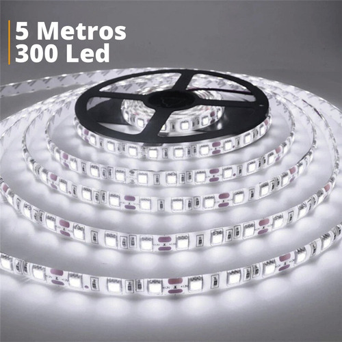 Imagen 3 de 9 de Cinta Tira Luces Led Exterior 5 Metros Luz Fria Calida Ip65