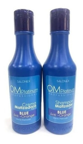 Pack Shampoo Y Crema Matizadora Azul 450ml Om